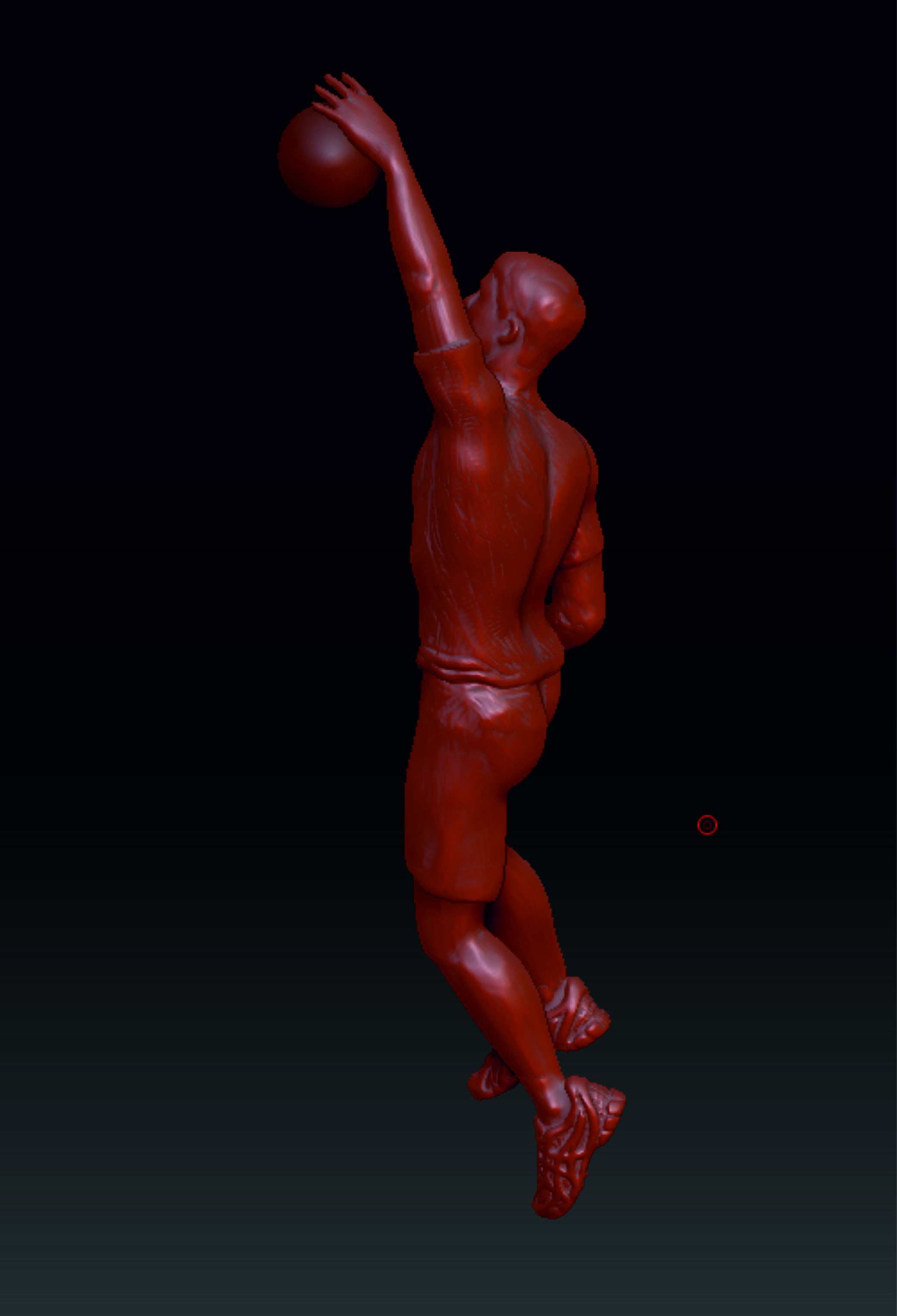Volleyball player 3D print model_11