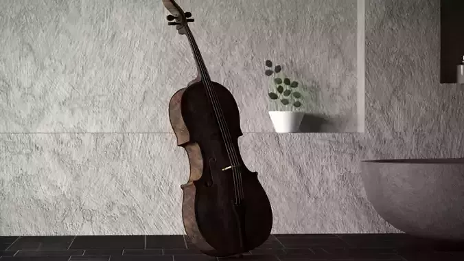 Mat wooden cello 