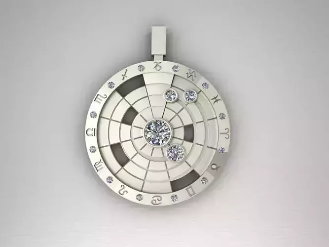 pendant with Zodiac signs 