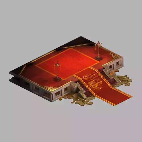 Royal Palace-Wall-Small Steps 3D model