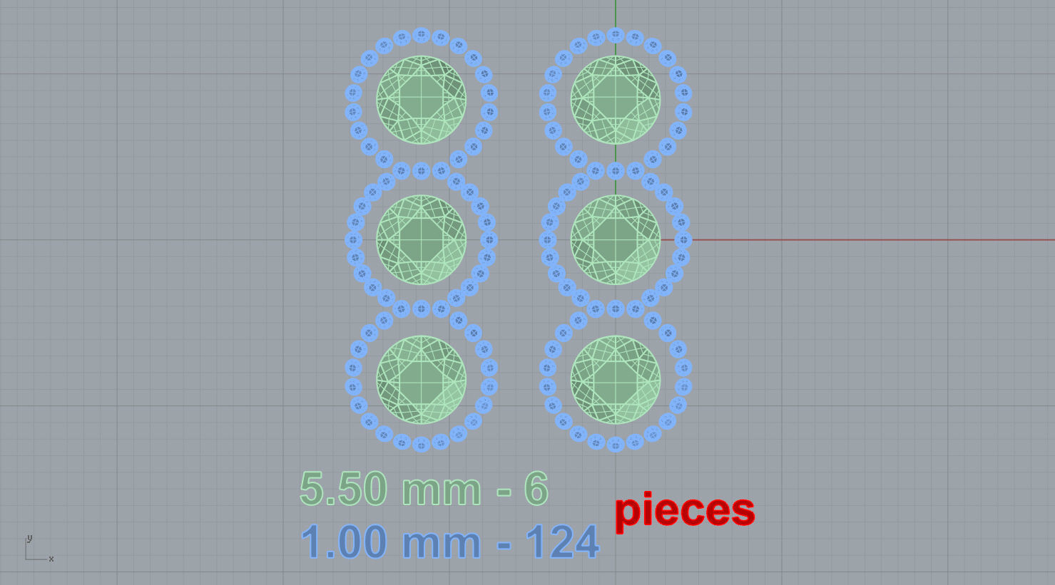 earring 3D print model emerald and diamond earrings 3D print model_20