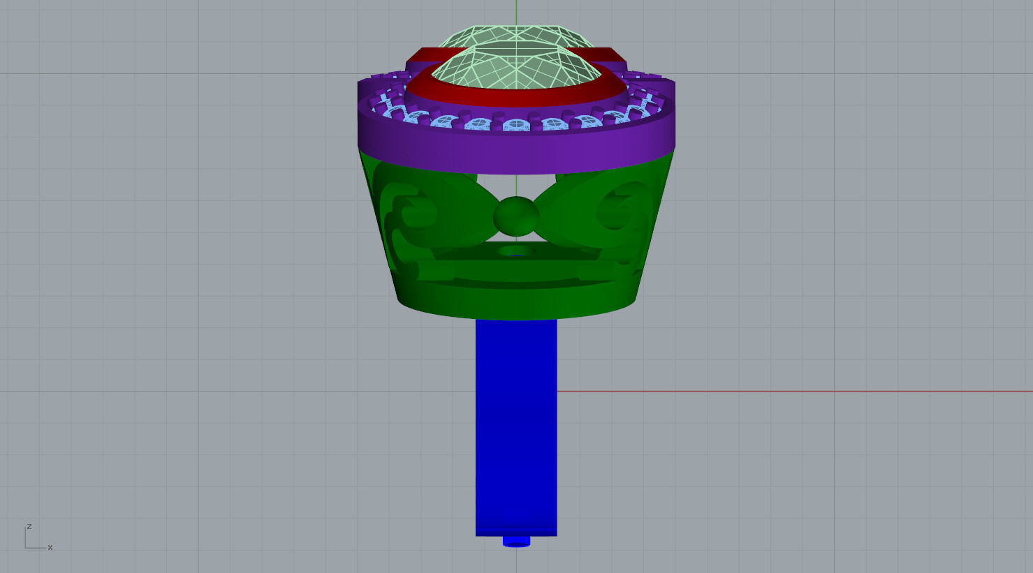 earring 3D print model emerald and diamond earrings 3D print model_13