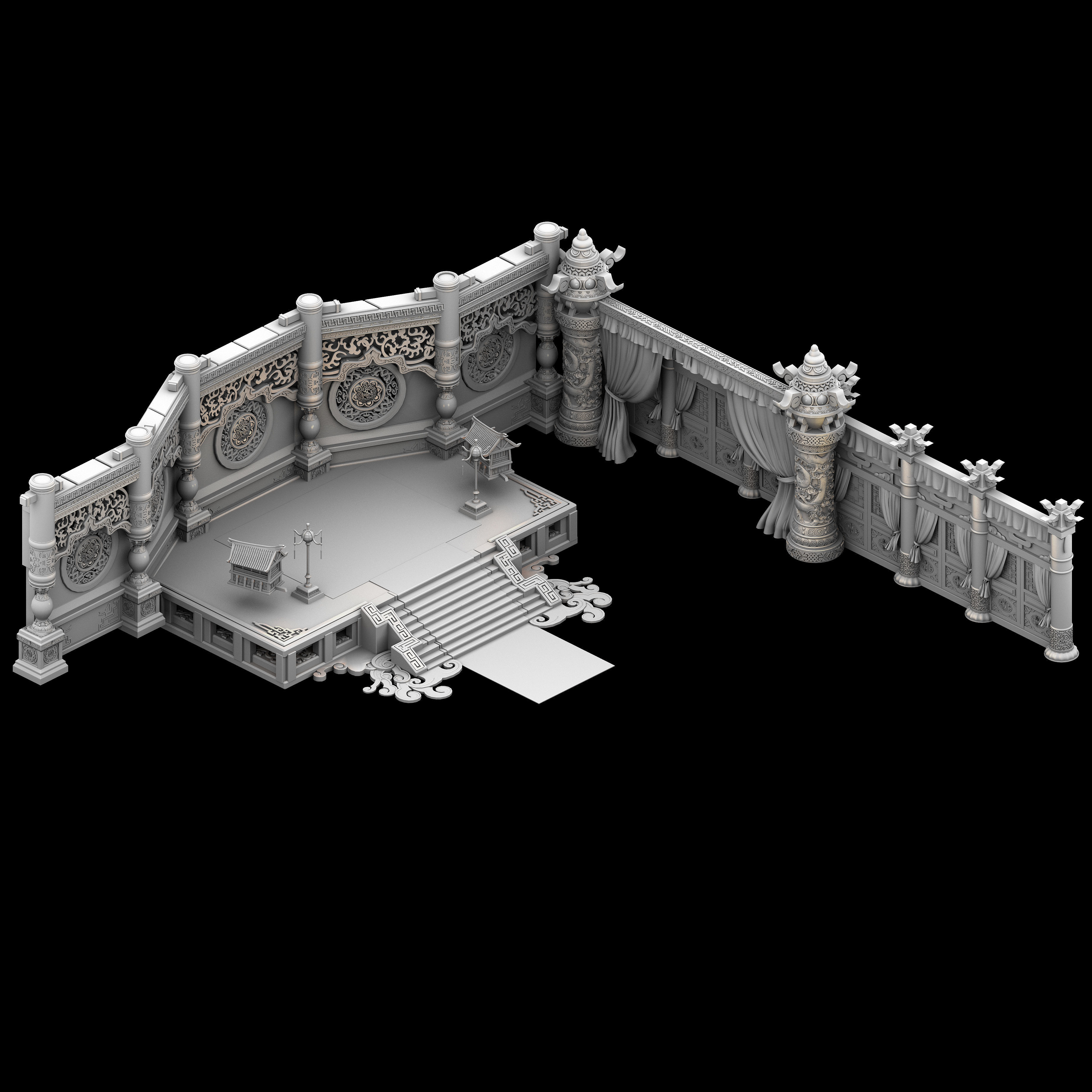 Royal Palace-Shabak-Royal Palace Wall 01 3D model_3
