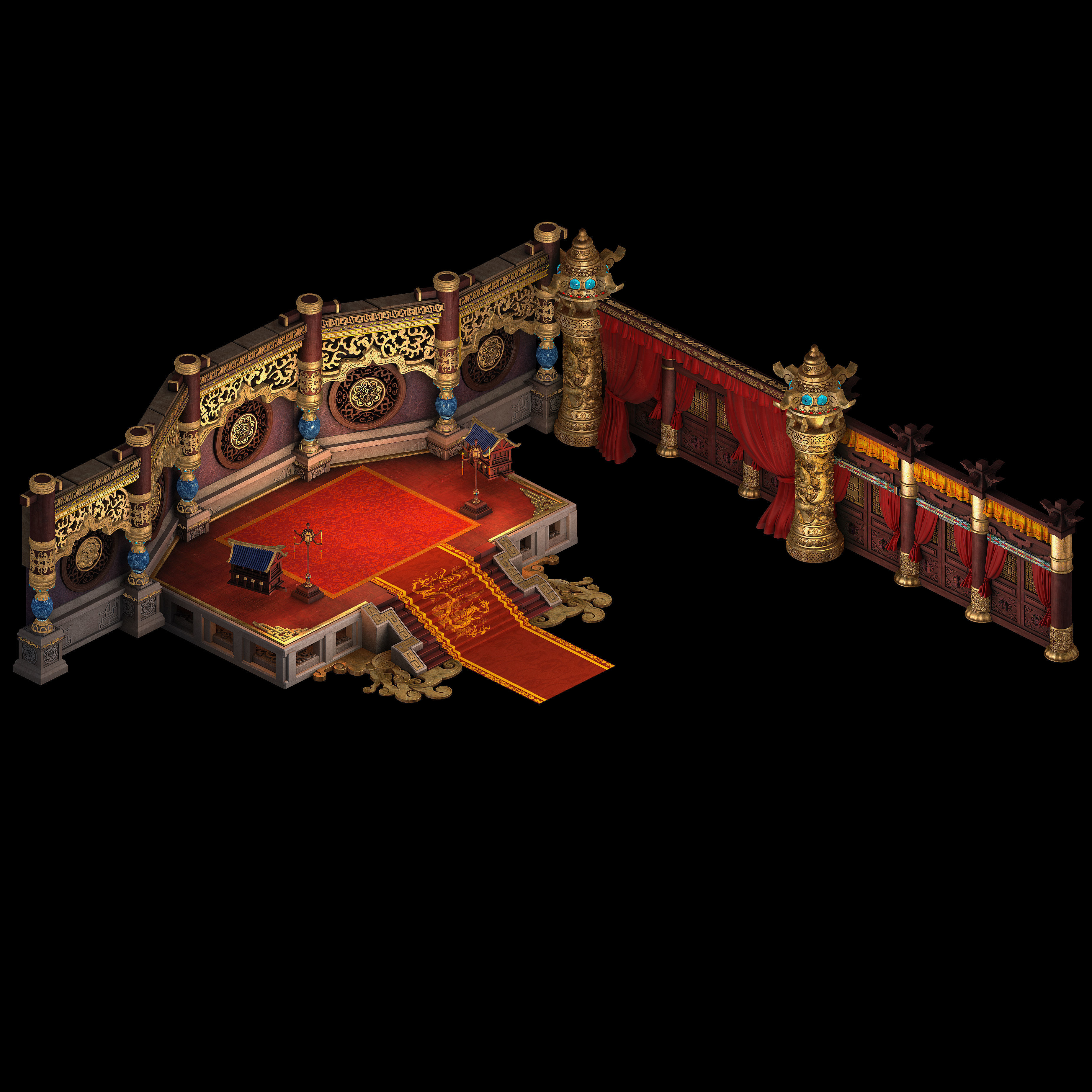 Royal Palace-Shabak-Royal Palace Wall 01 3D model_1