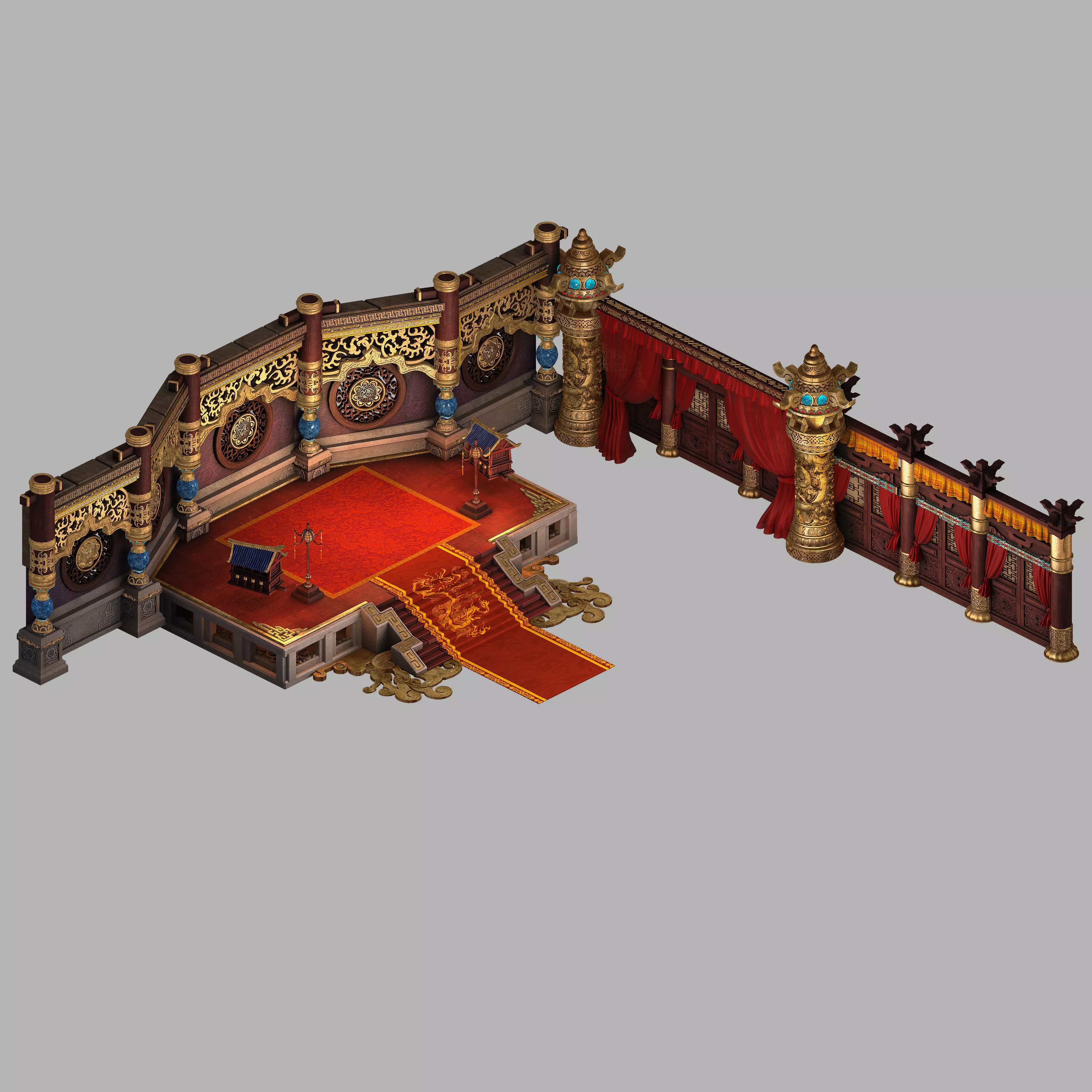 Royal Palace-Shabak-Royal Palace Wall 01 3D model_0