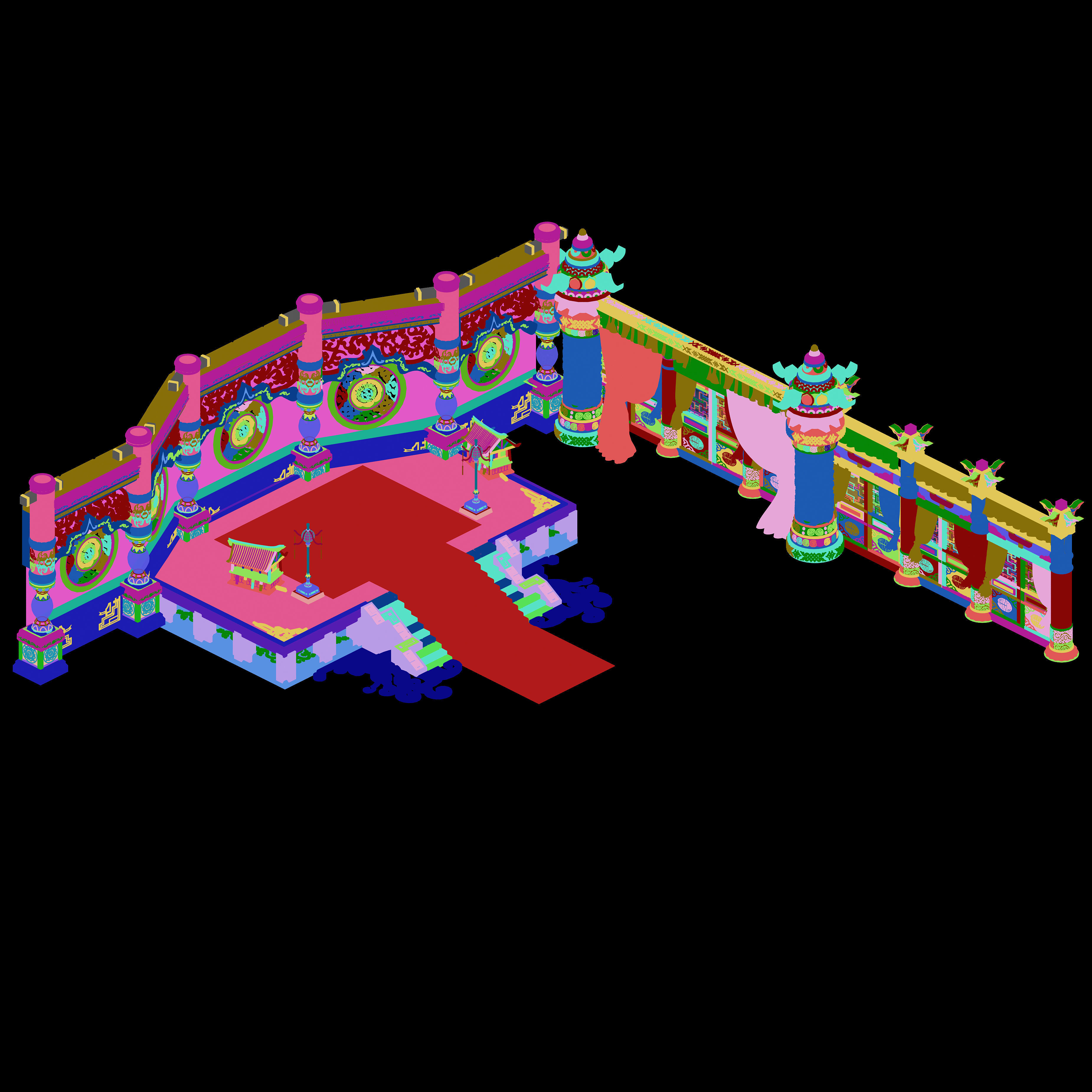 Royal Palace-Shabak-Royal Palace Wall 01 3D model_2