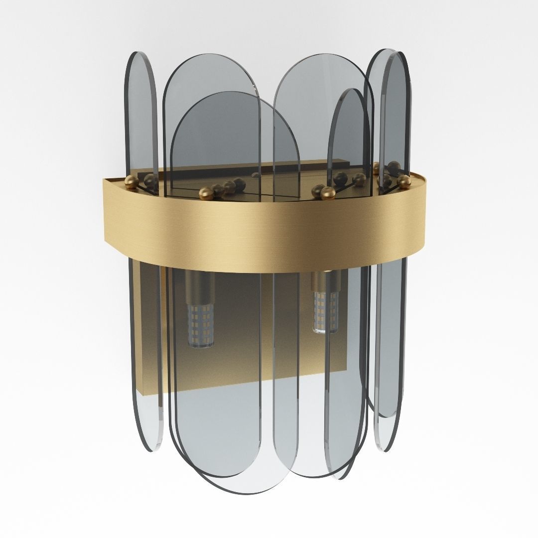 Blount Raised and Smokey Wall Lamp by LoftConcept 3D model_5