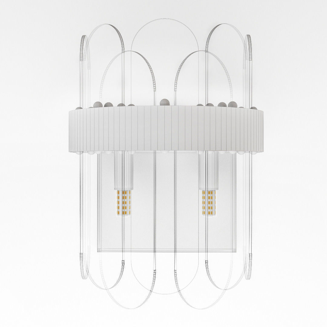 Blount Raised and Smokey Wall Lamp by LoftConcept 3D model_6