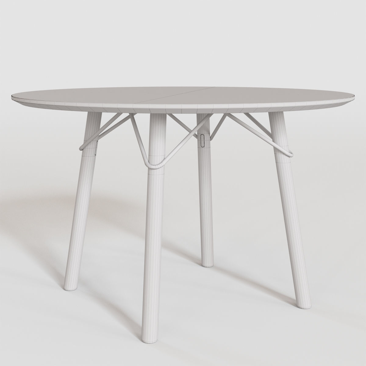 Connubia CB4807-FD120 Tria Dining Table 3D model_4