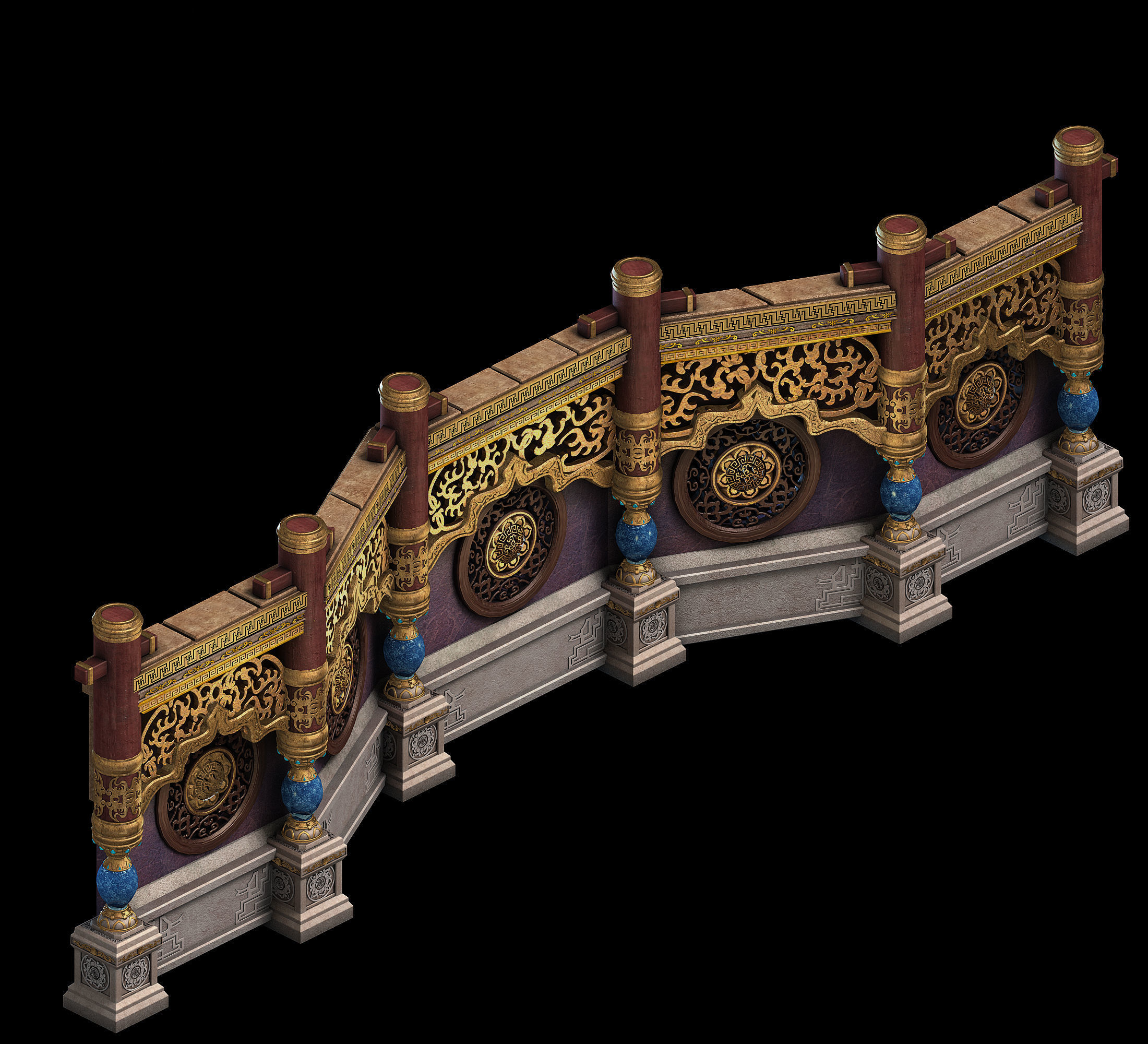 Royal Palace-Shabak-Royal Palace Wall 02 3D model_1