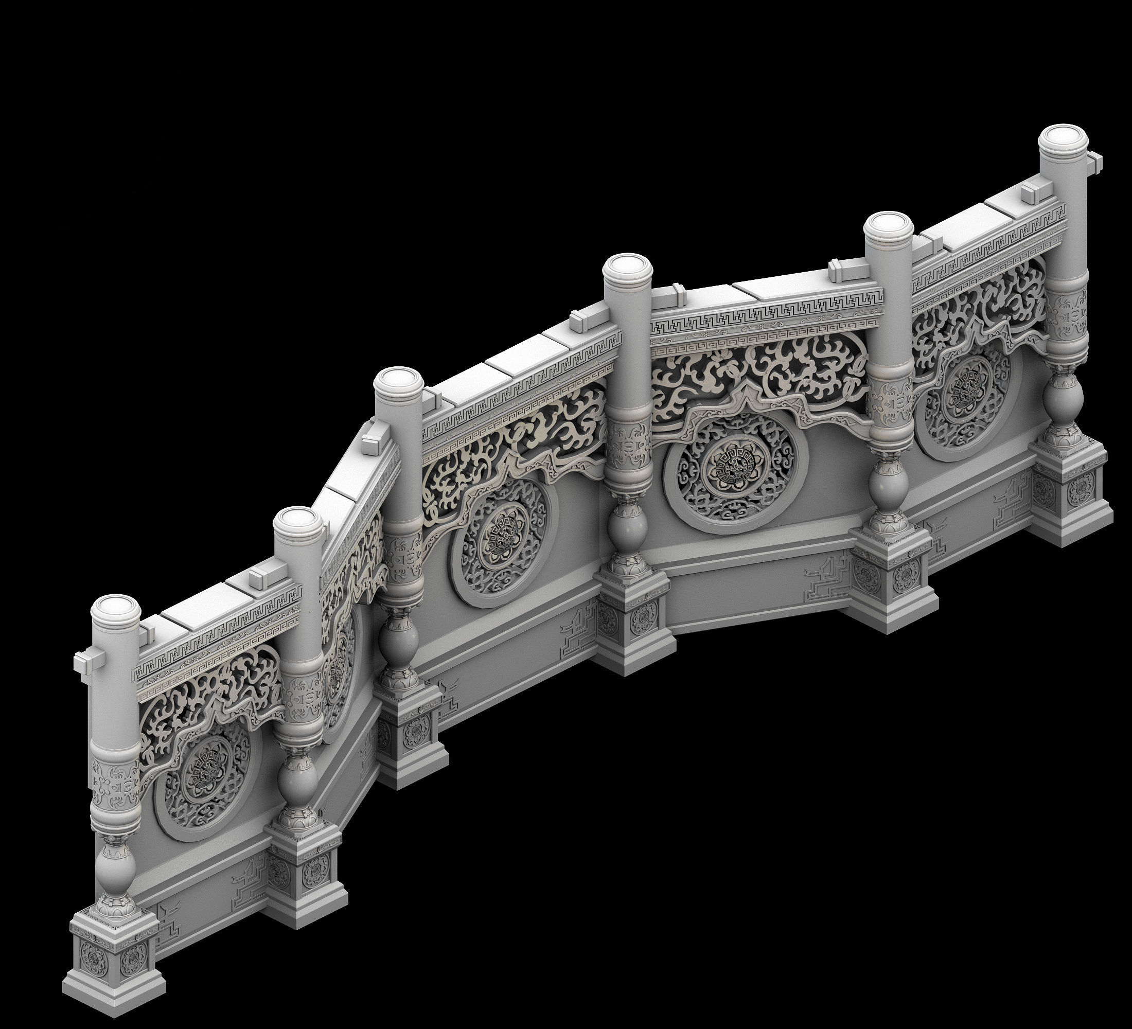 Royal Palace-Shabak-Royal Palace Wall 02 3D model_3