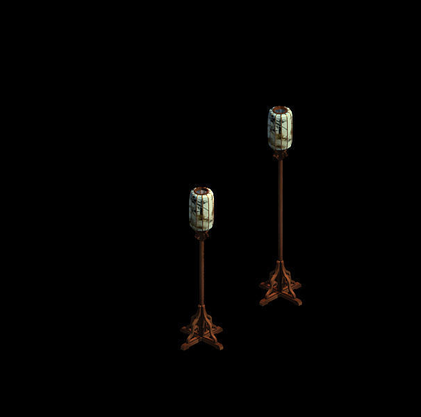 Royal Palace-Shabak-Vertical Palace Lantern 3D model_1