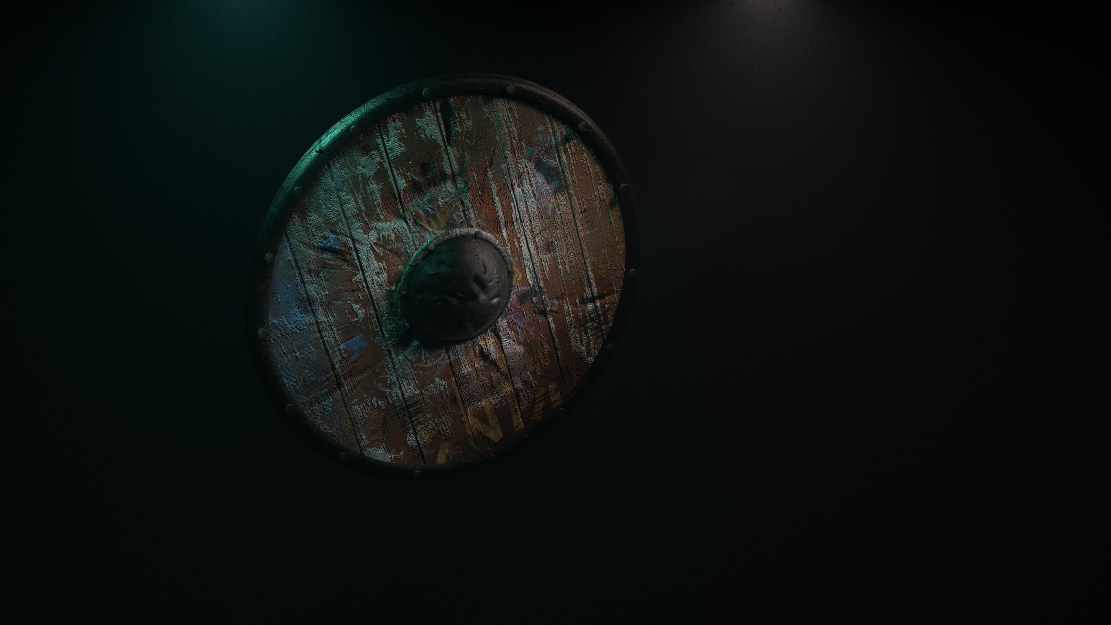 Axe Shield 3D model_4