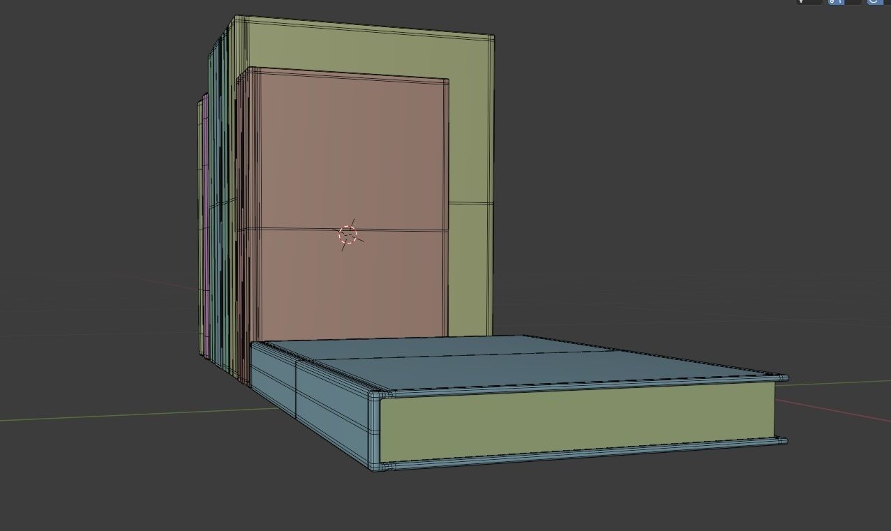 books for decal 3D model_8