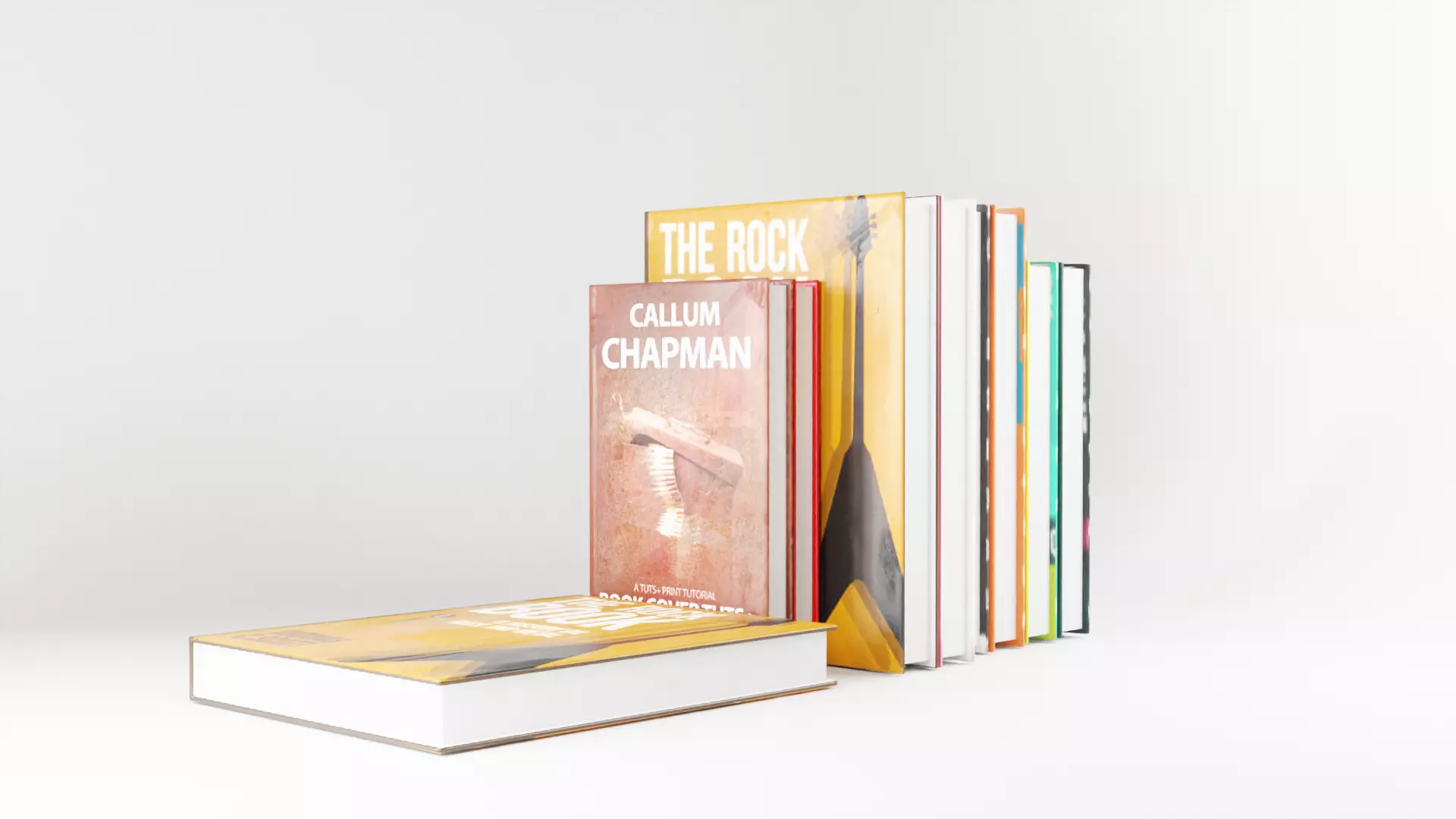 books for decal 3D model_0