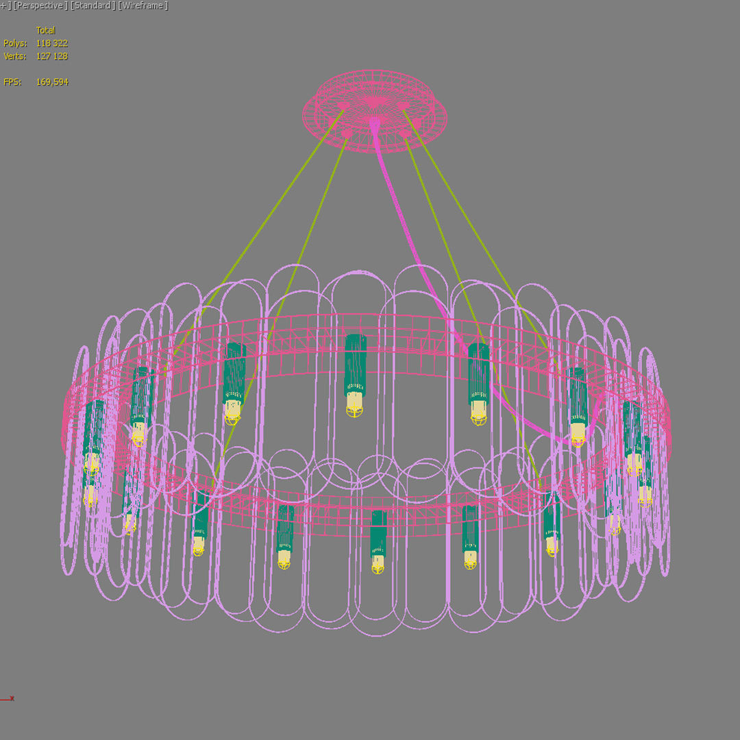 Blount Chandelier Raised by Loft Concept 3D model_3