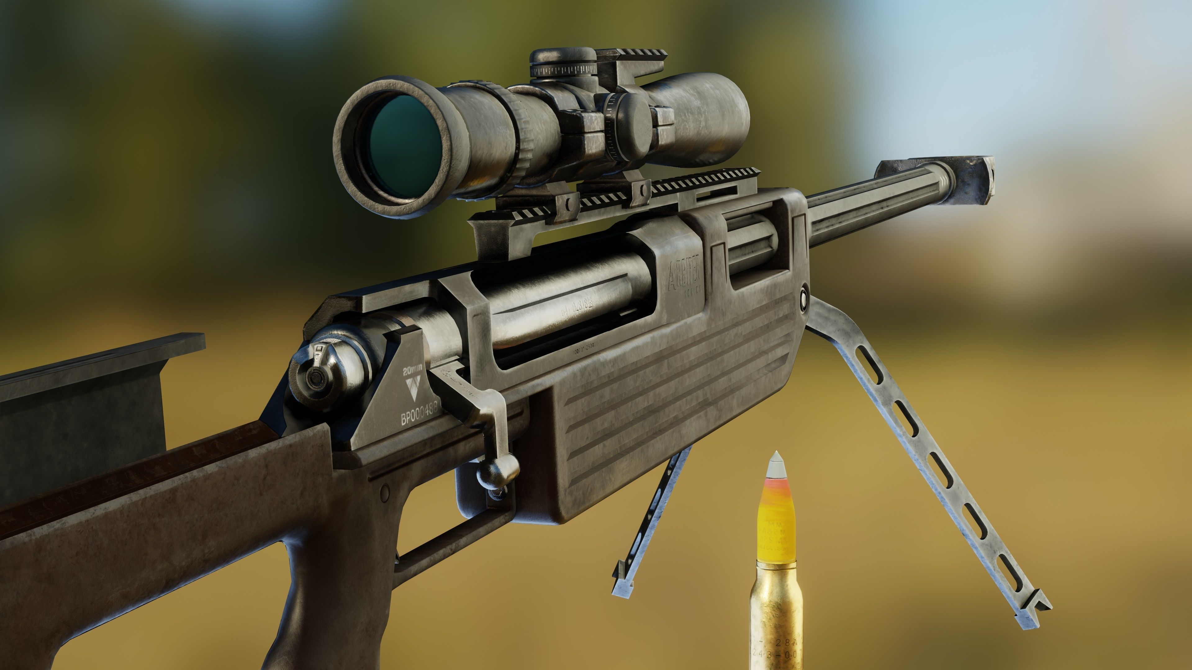 Arbiter 20mm Low-poly 3D model_2