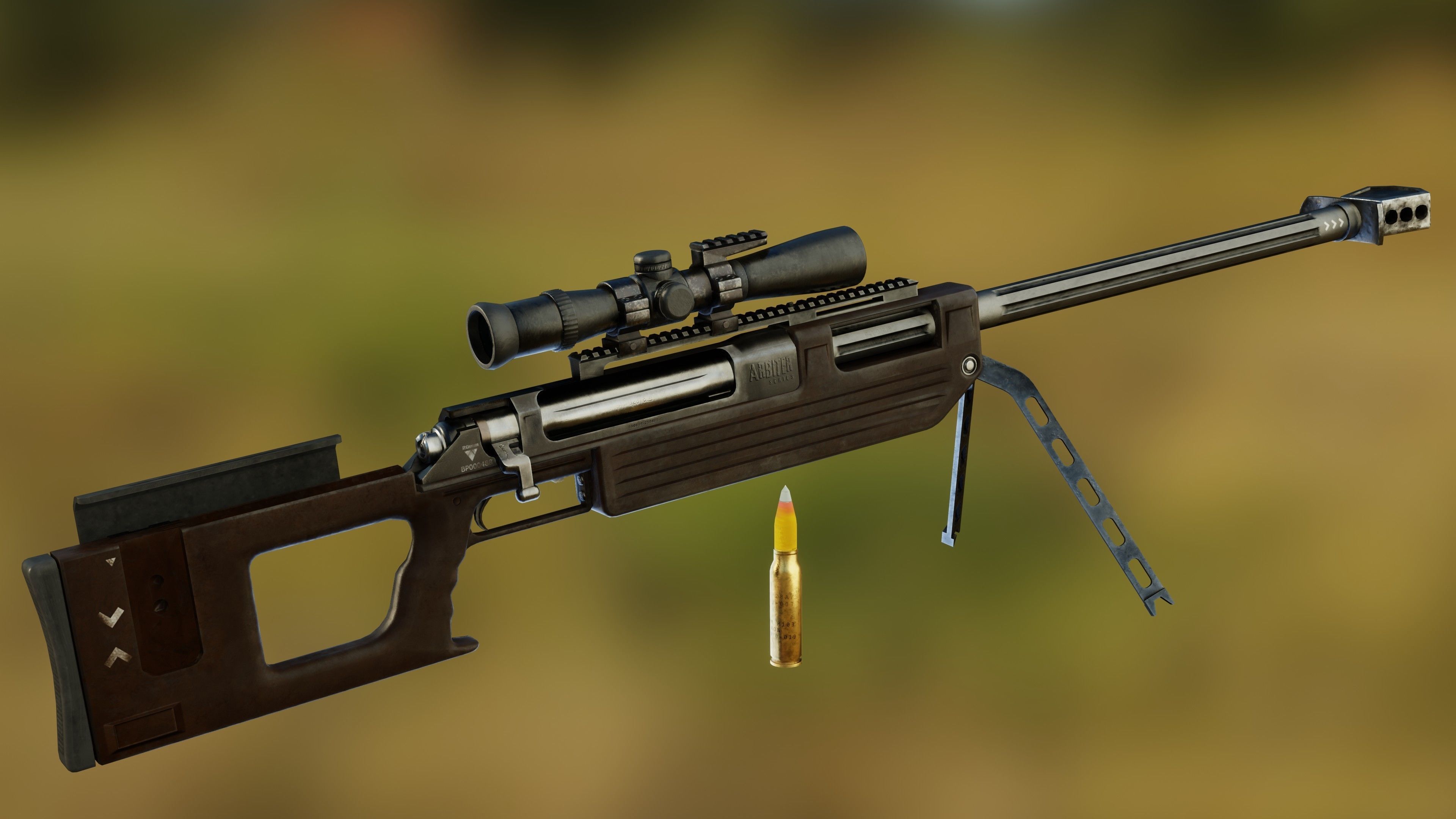 Arbiter 20mm Low-poly 3D model_4