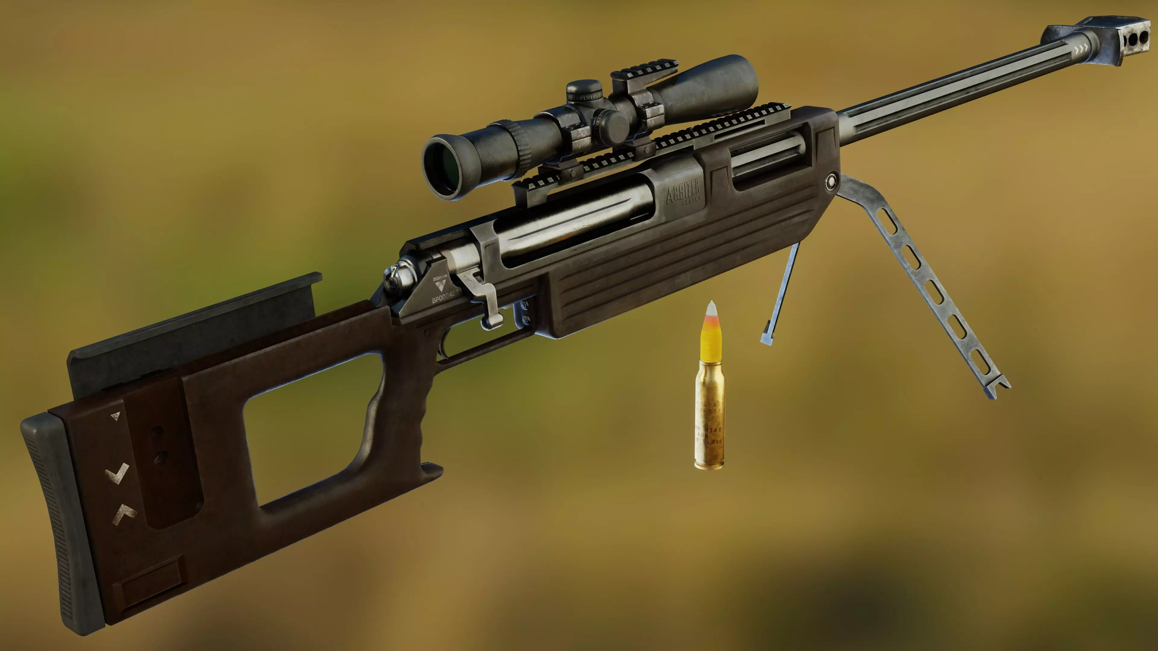 Arbiter 20mm Low-poly 3D model_0