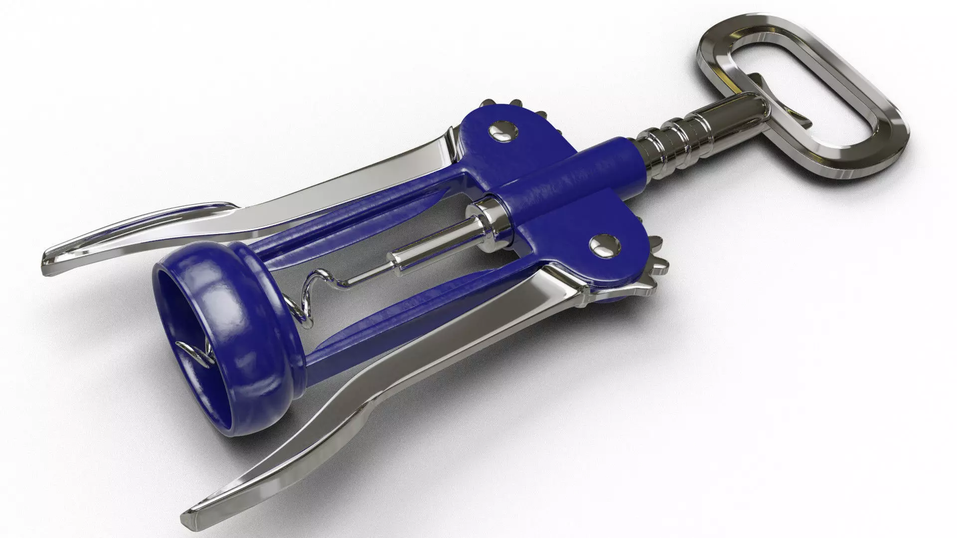 Corkscrew wine 3D model_0