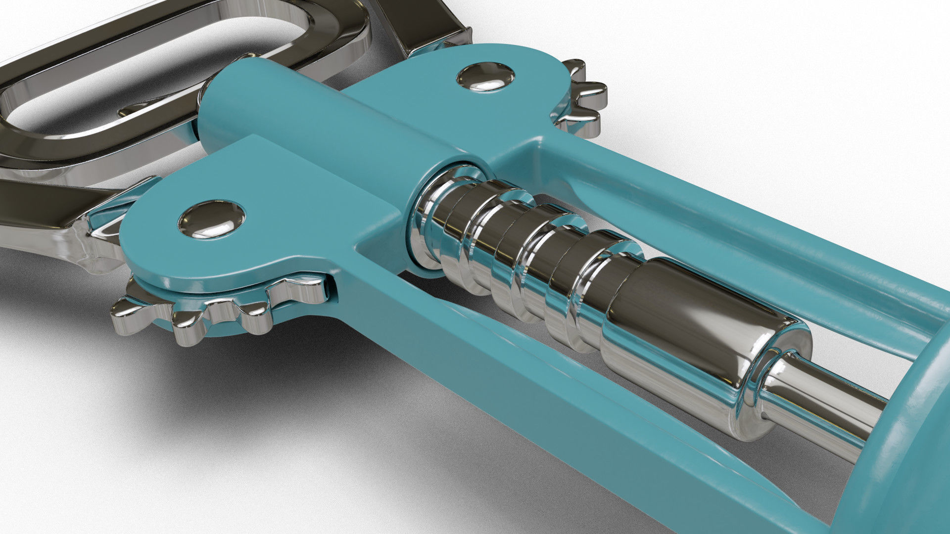 Corkscrew wine 3D model_7