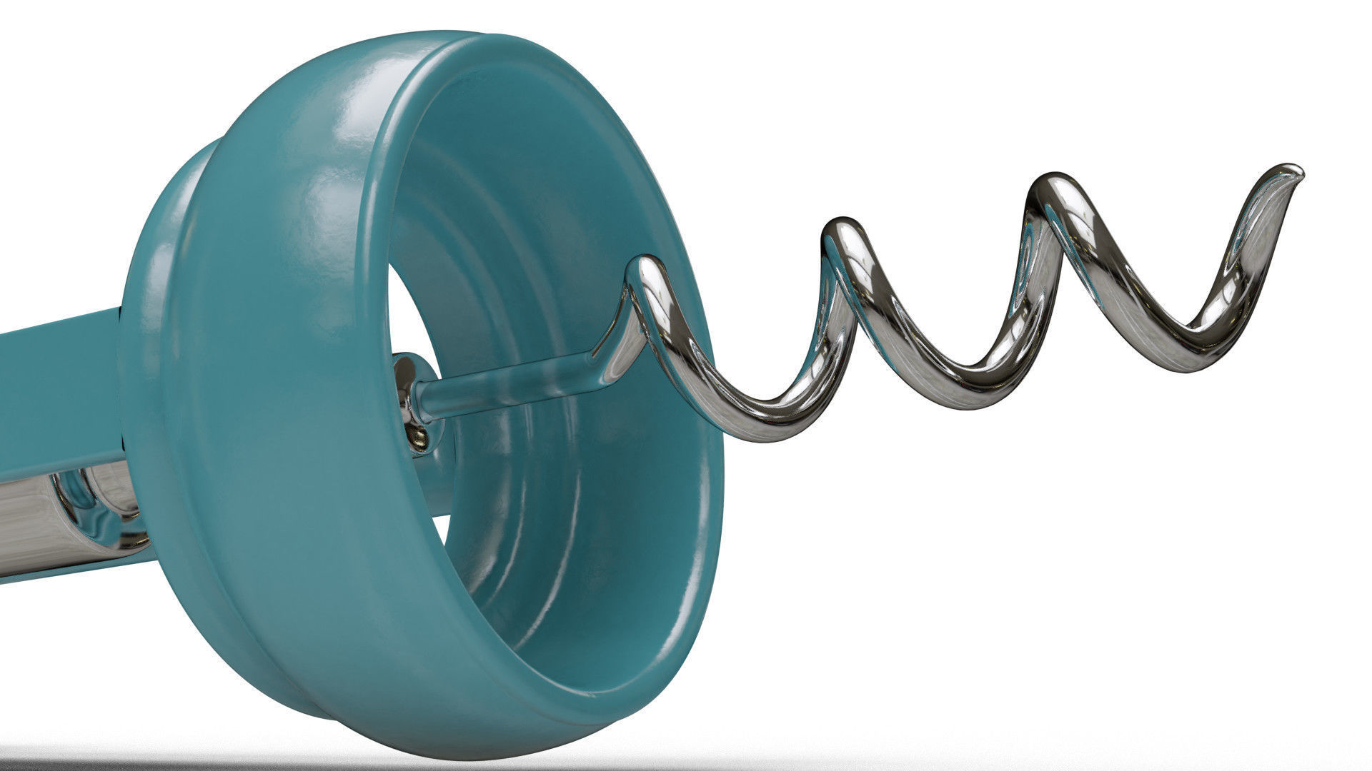 Corkscrew wine 3D model_8