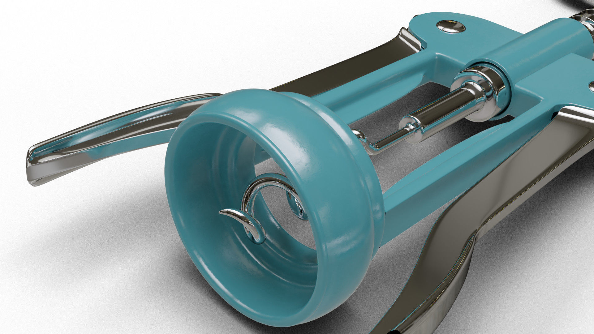 Corkscrew wine 3D model_6