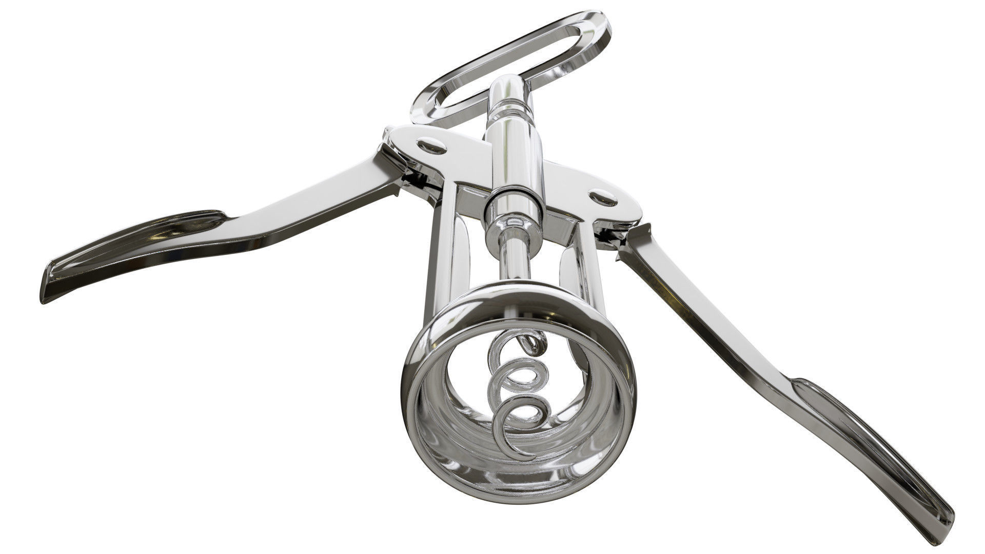 Corkscrew wine 3D model_12