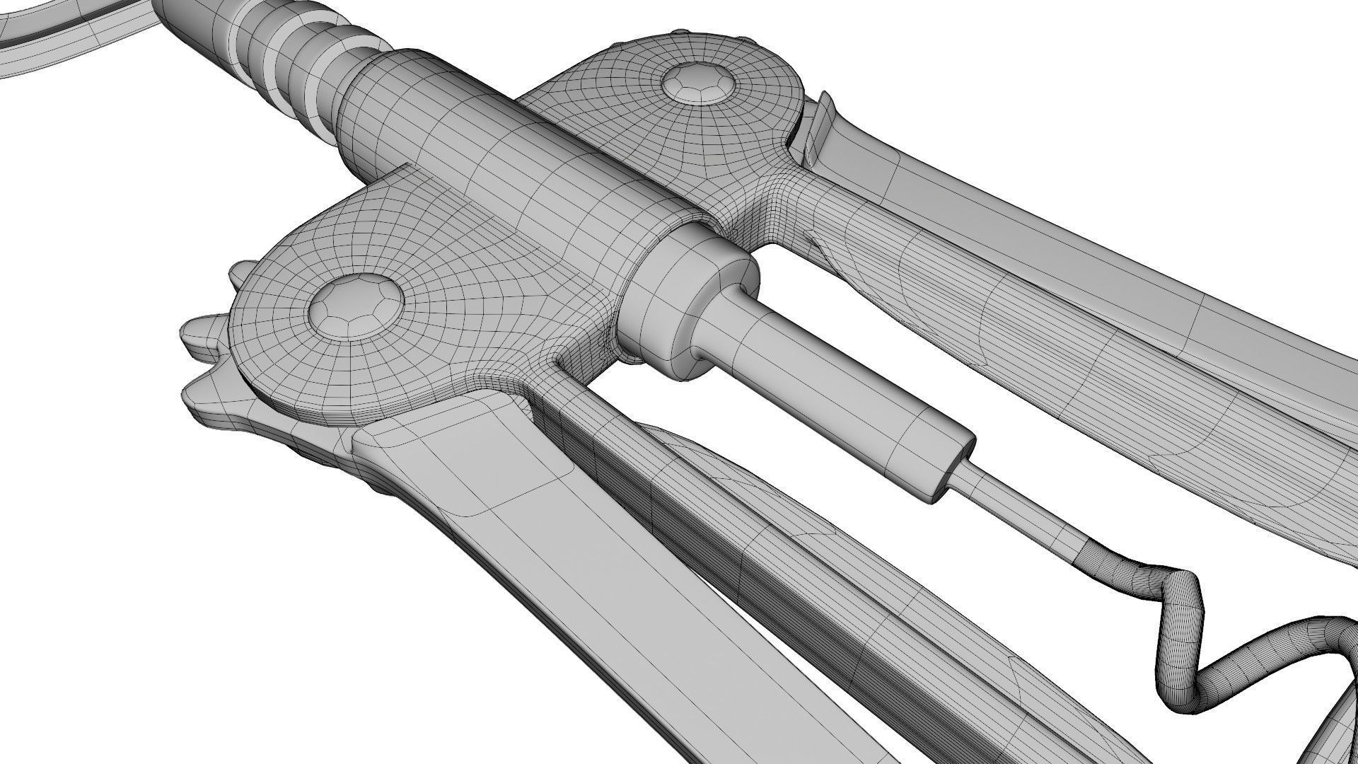 Corkscrew wine 3D model_17