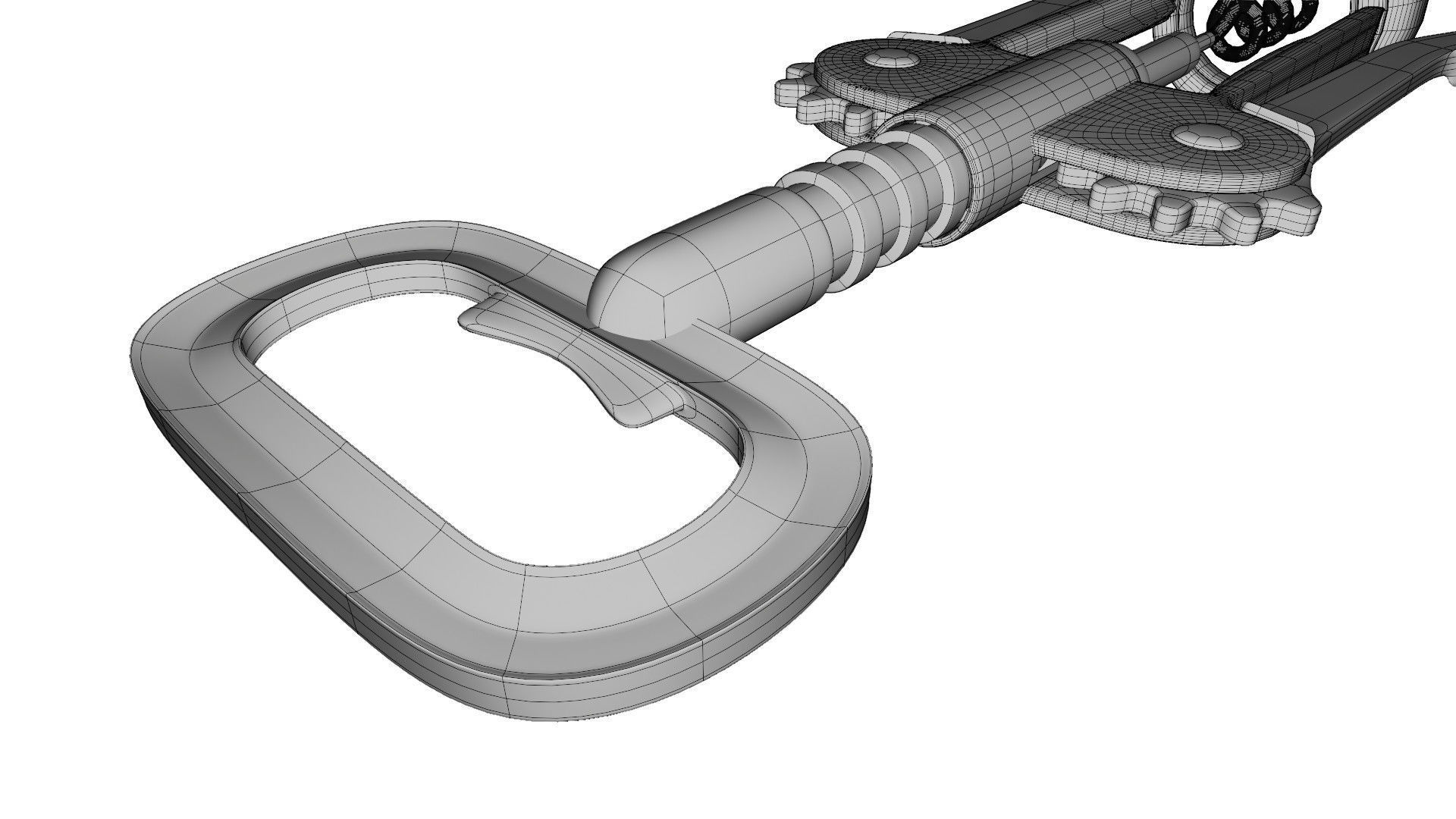 Corkscrew wine 3D model_16