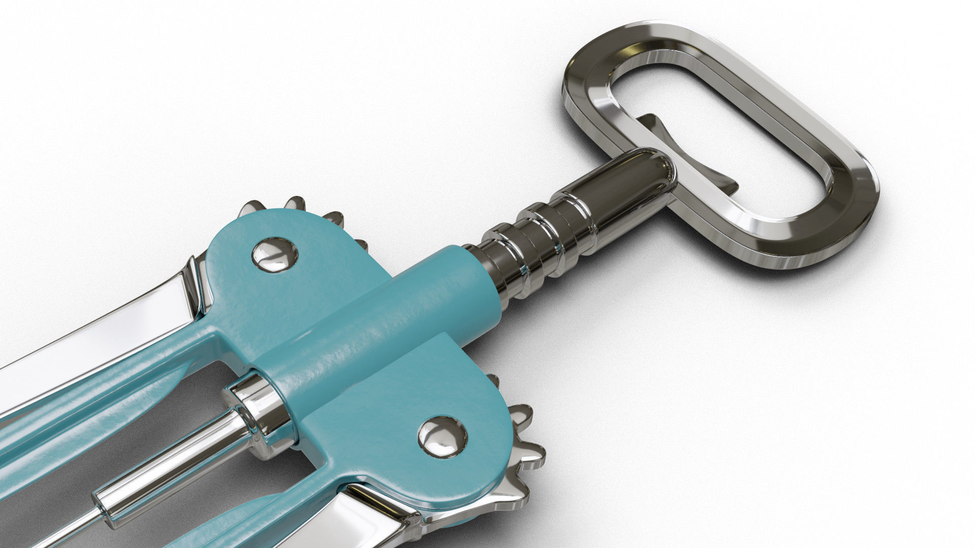 Corkscrew wine 3D model_5