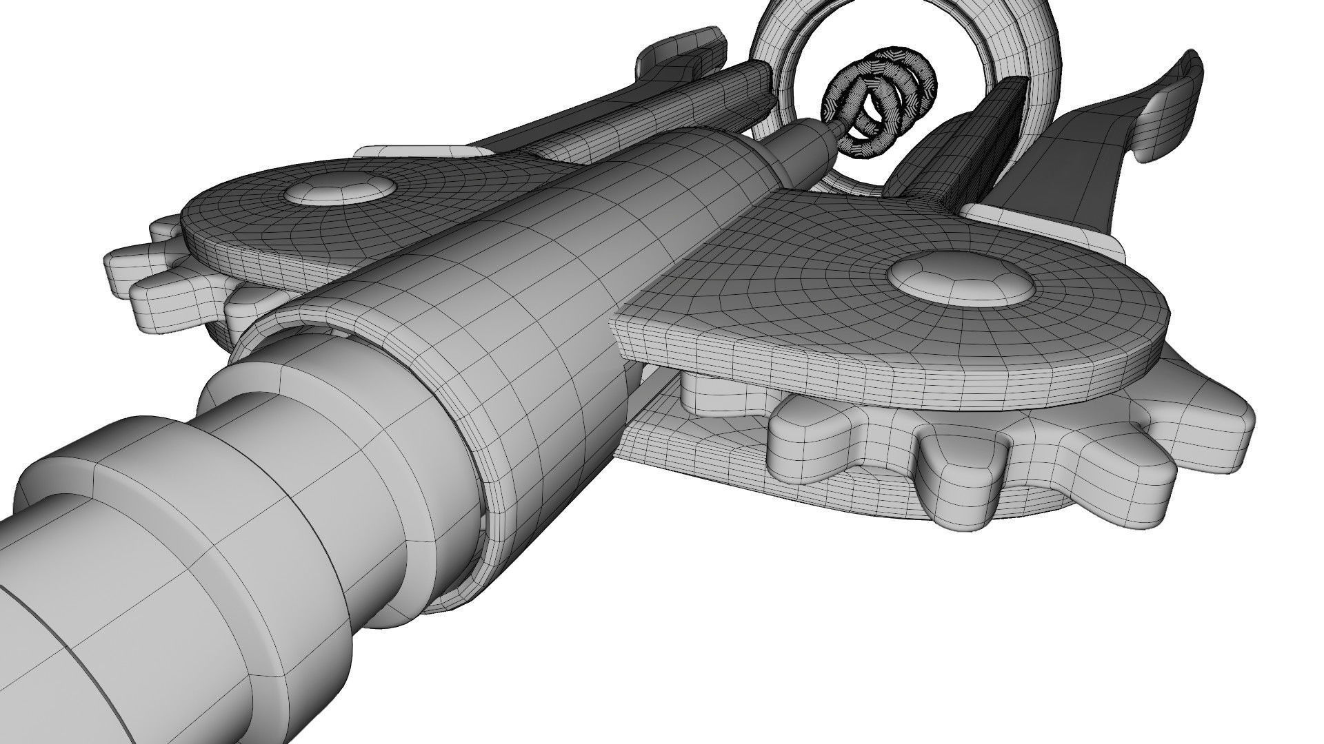 Corkscrew wine 3D model_19