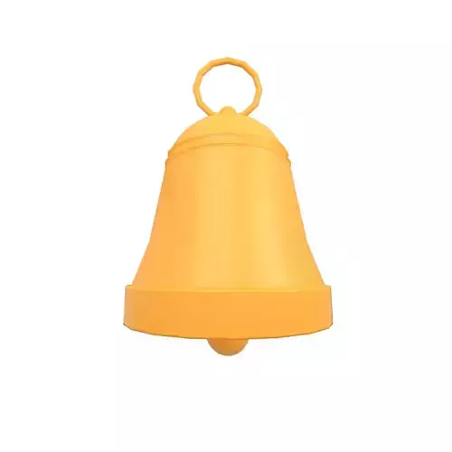 Bell v1 001 Low-poly 3D model
