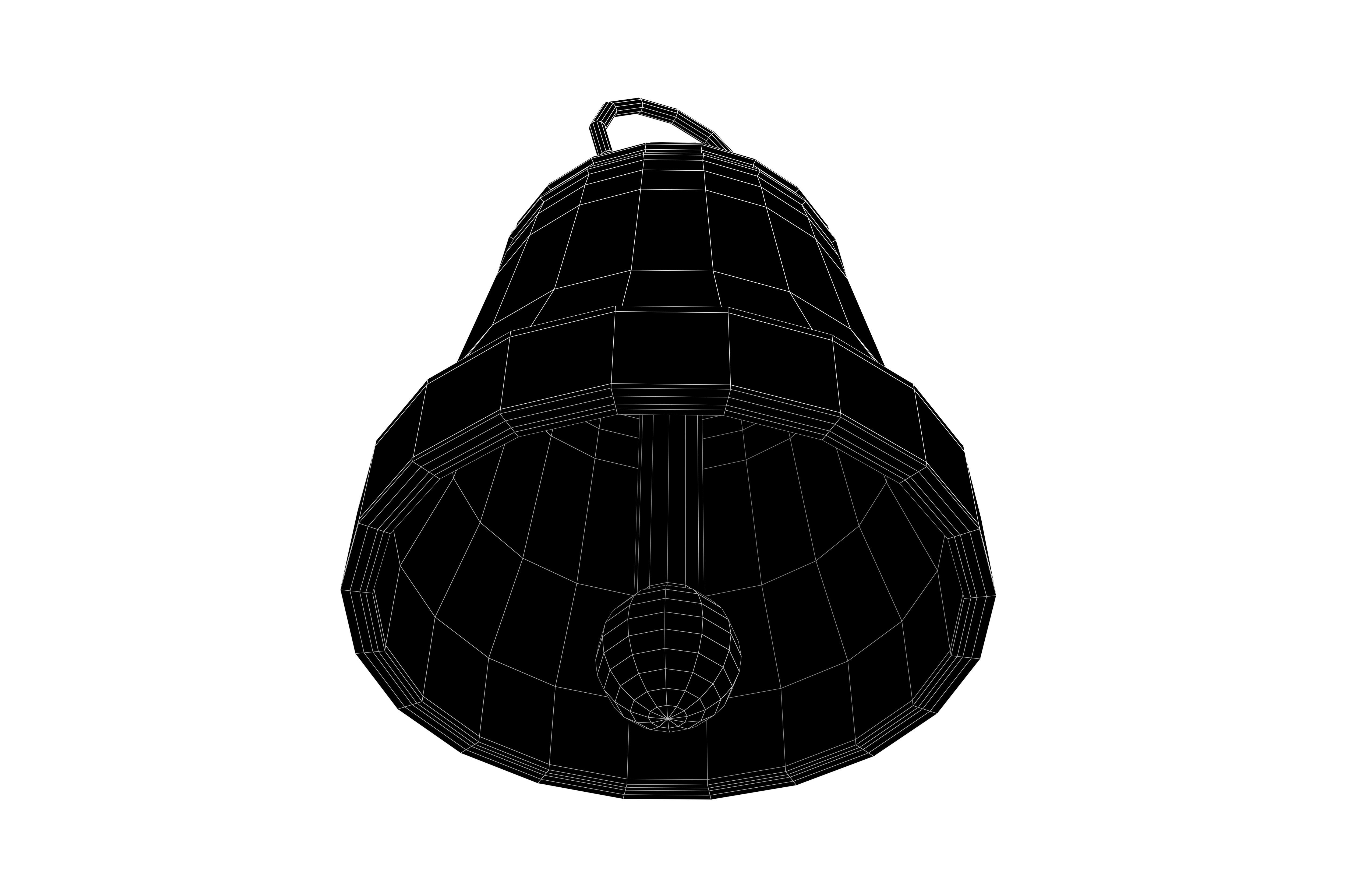 Bell v1 002 Low-poly 3D model_8