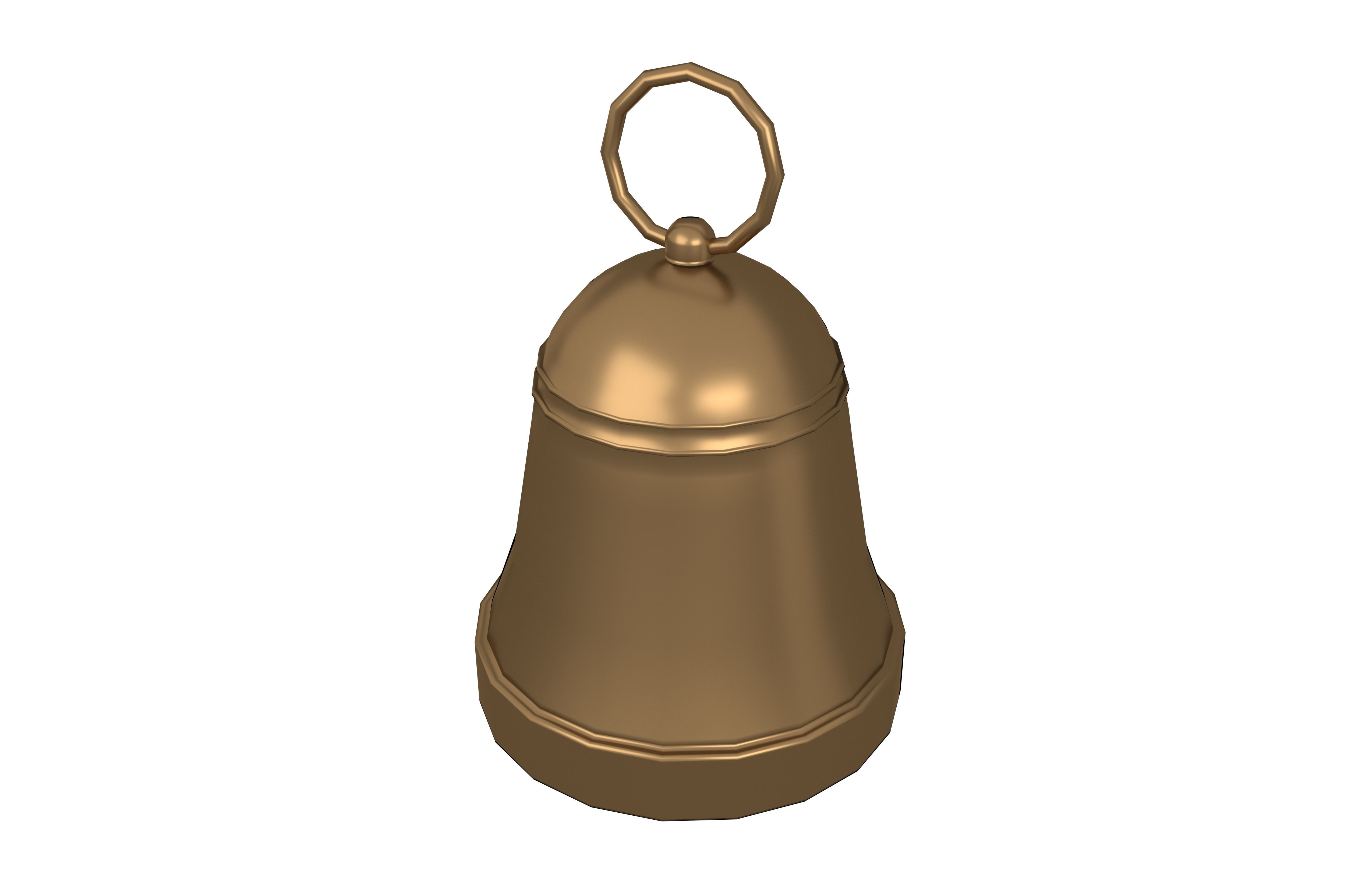 Bell v1 007 Low-poly 3D model_3