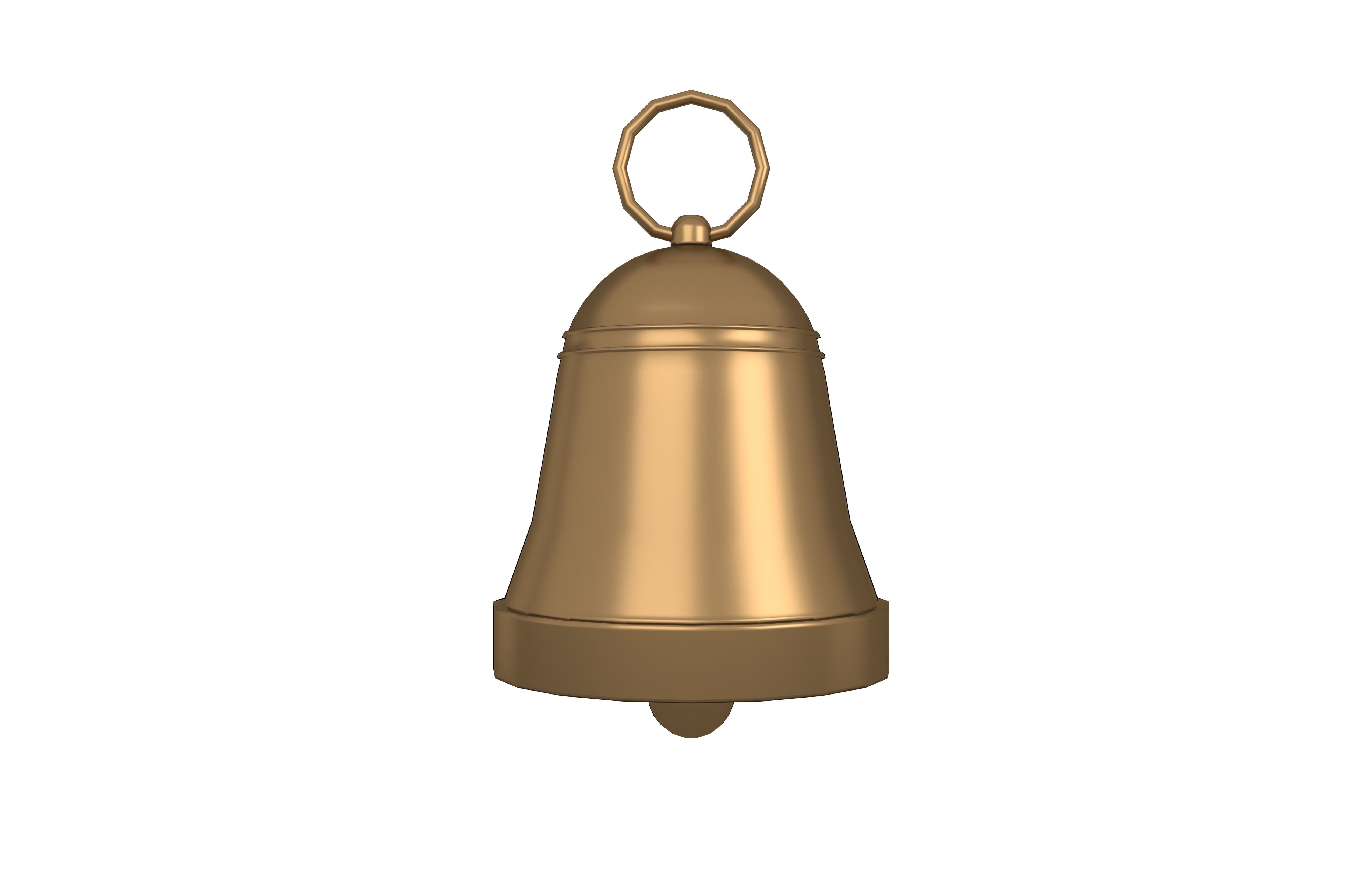 Bell v1 007 Low-poly 3D model_2