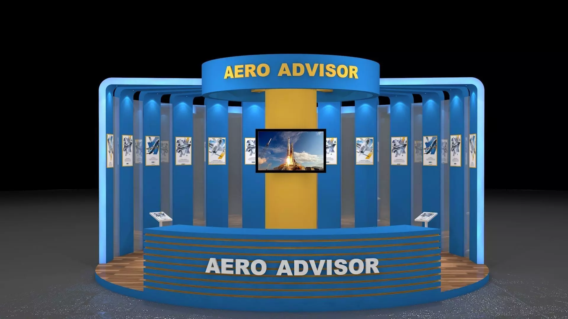 Exhibition Stand 3D model_0