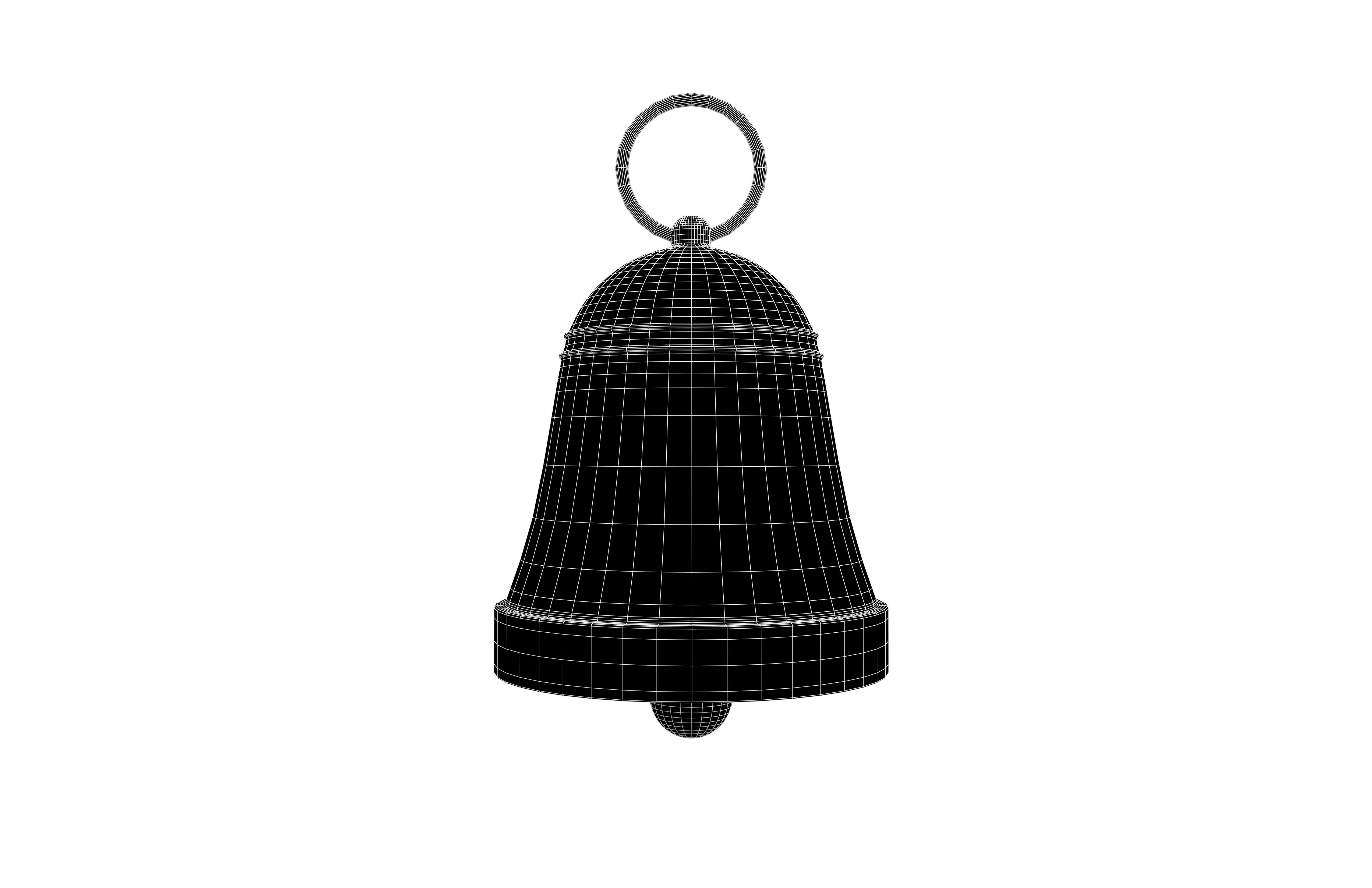 Bell v2 002 Low-poly 3D model_7