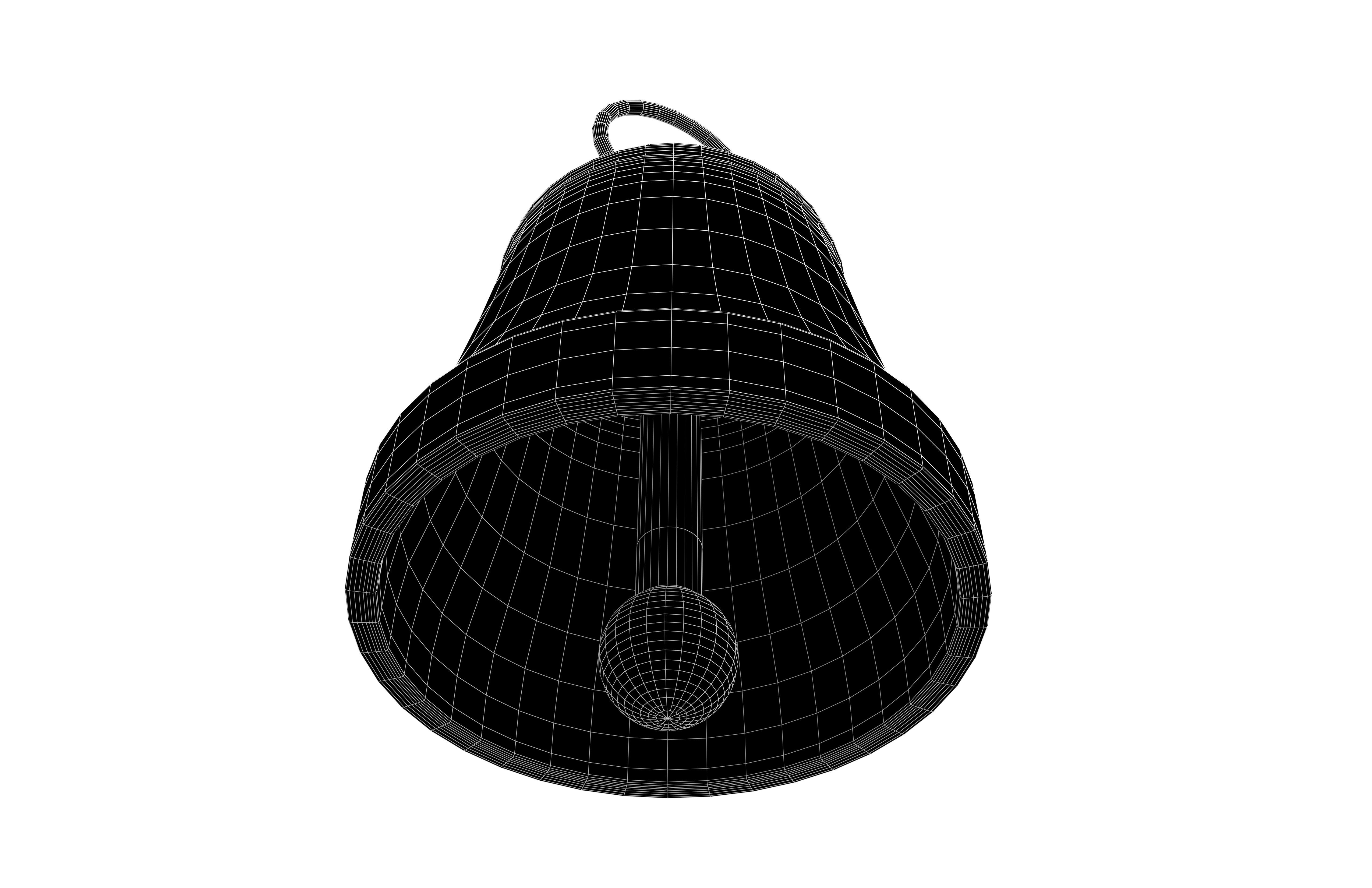 Bell v2 002 Low-poly 3D model_8
