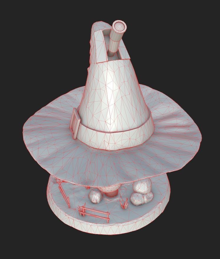 Witch House Low-poly 3D model Low-poly 3D model_11