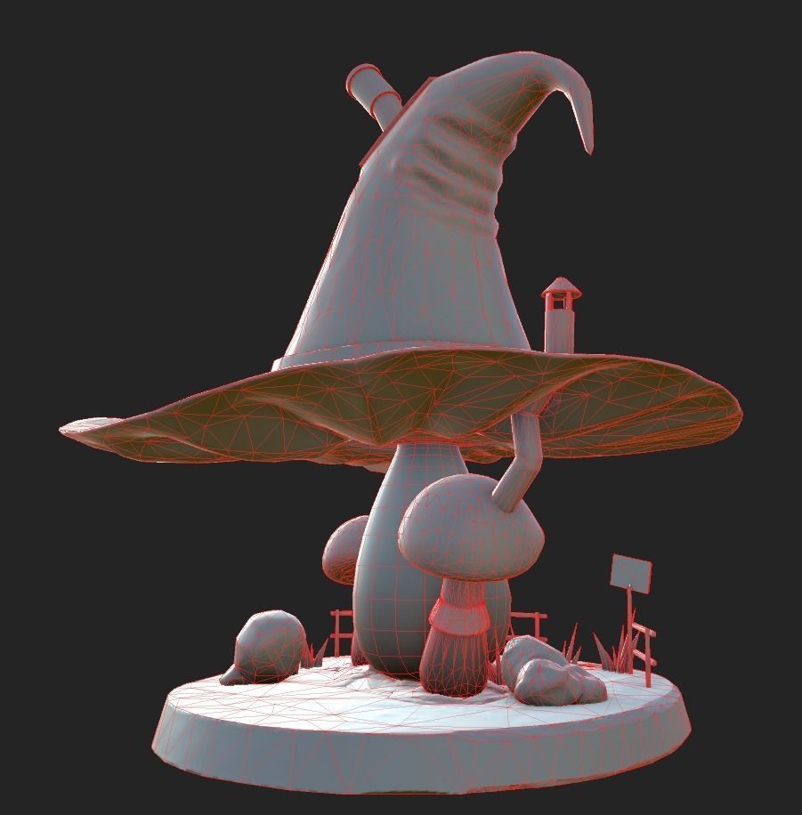 Witch House Low-poly 3D model Low-poly 3D model_8