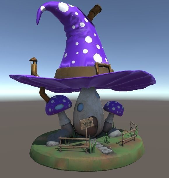 Witch House Low-poly 3D model Low-poly 3D model_2