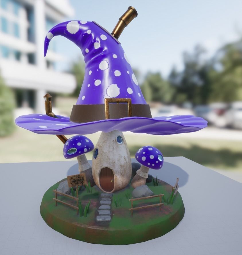 Witch House Low-poly 3D model Low-poly 3D model_1