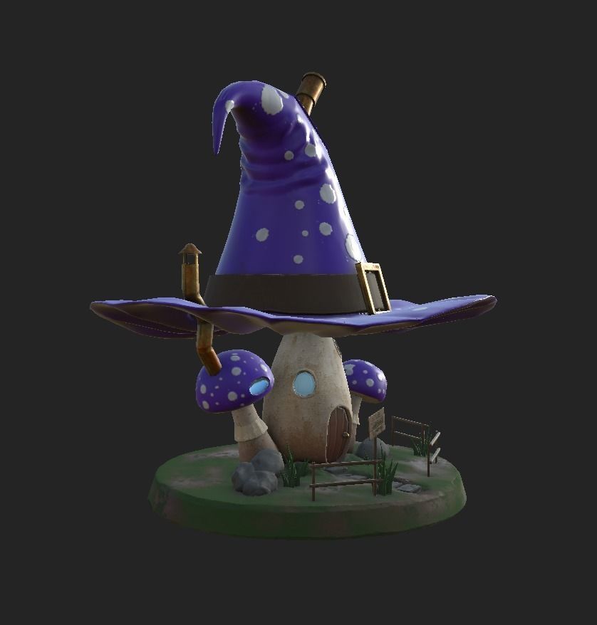 Witch House Low-poly 3D model Low-poly 3D model_6