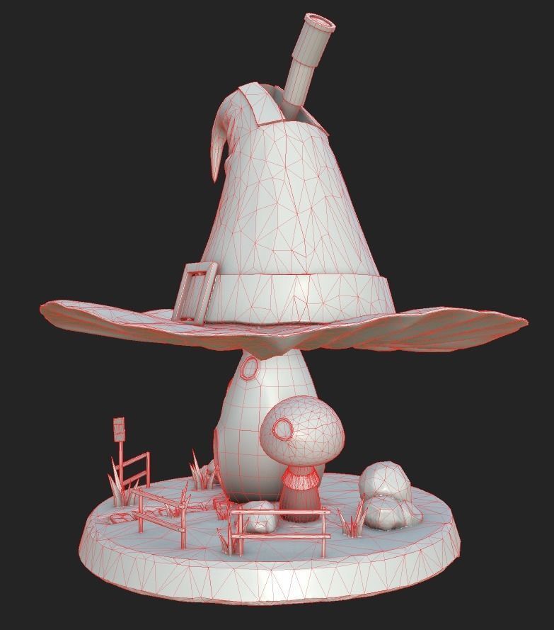 Witch House Low-poly 3D model Low-poly 3D model_15