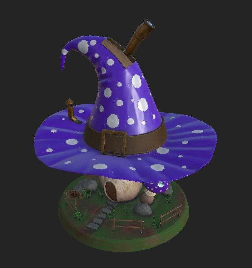 Witch House Low-poly 3D model Low-poly 3D model_5