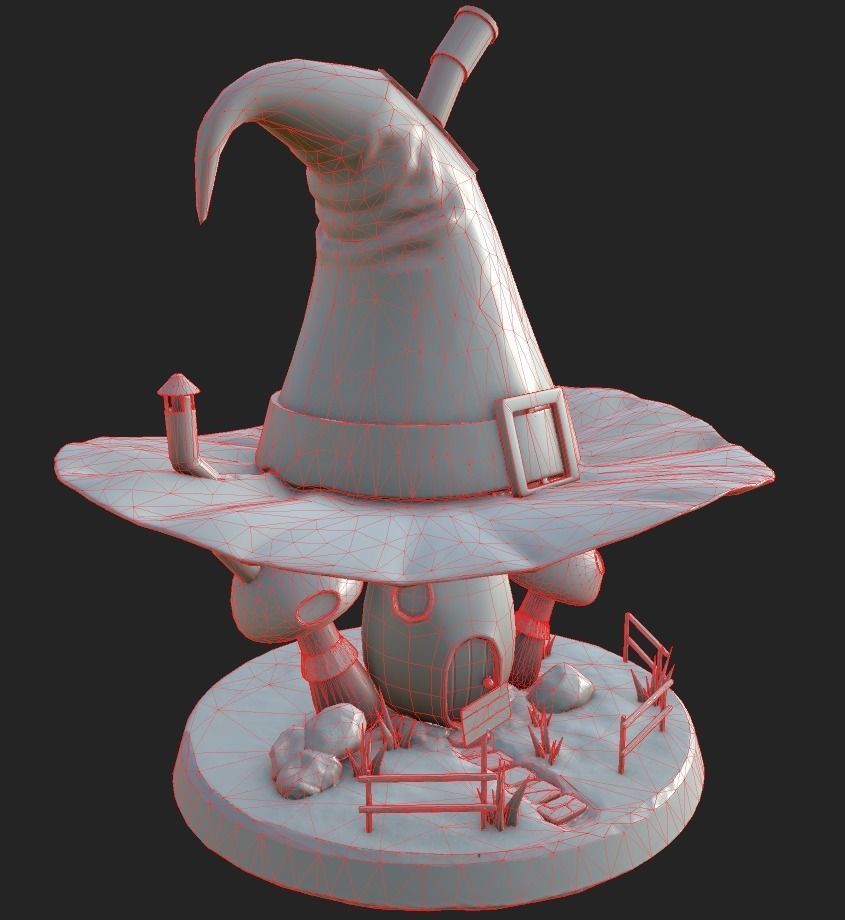 Witch House Low-poly 3D model Low-poly 3D model_13