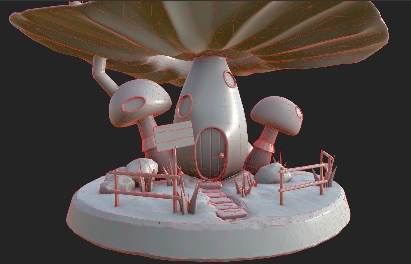 Witch House Low-poly 3D model Low-poly 3D model_10