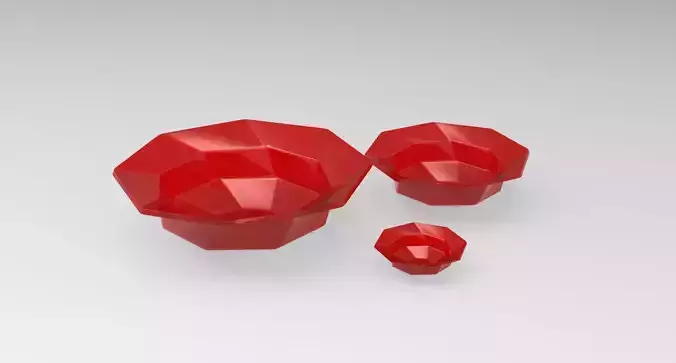 Glass Bowl 2 - GB2 Red
