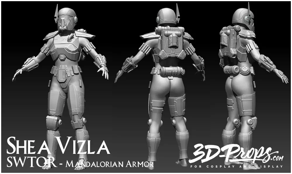 SHEA VIZLA FULL ARMOR SWTOR 3D FILES 3D print model_0